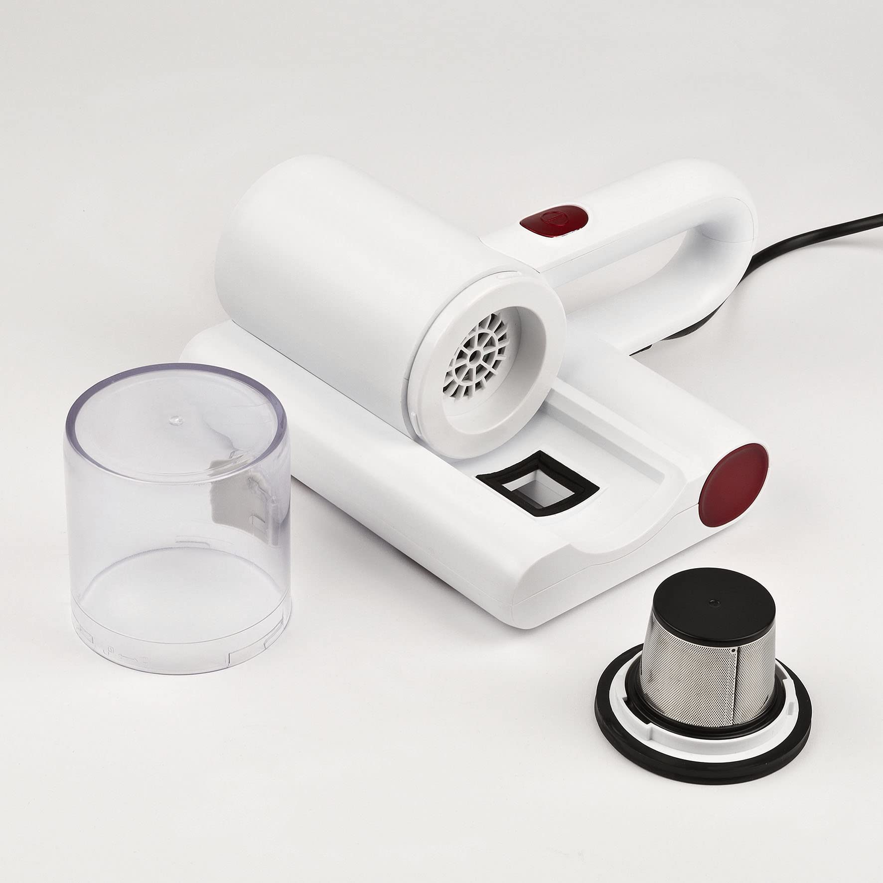 Girmi AP21 Battimaterassi, Aspiratore Anticari, Luce UV sterilizzante, Filtro HEPA, Cuscinetti VibraWave, Basso consumo 300W, Alta Potenza 10 kPa, Rimuove fino al 99% di allergeni e batteri, Bianco