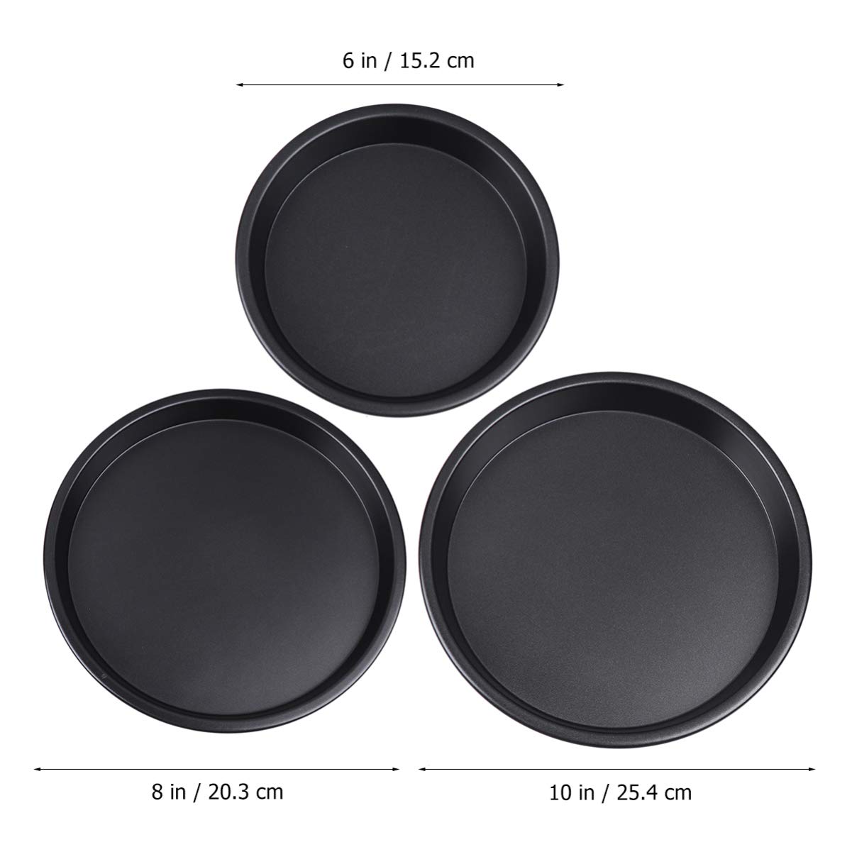 HEMOTON Set 3 Teglie Da Forno Antiaderenti Teglia Da Forno in Lega Di Alluminio 10.63 X 10.63 X 0.98 in Per Torte Cheesecake Biscotti E Pane Uso Domestico E Professionale