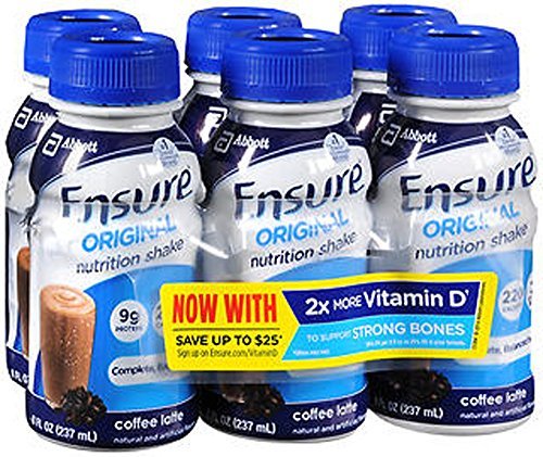 Ensure Nutrition Shakes Coffee Latte 8 oz 6 ct - 48 oz cs of 4 by Ensure