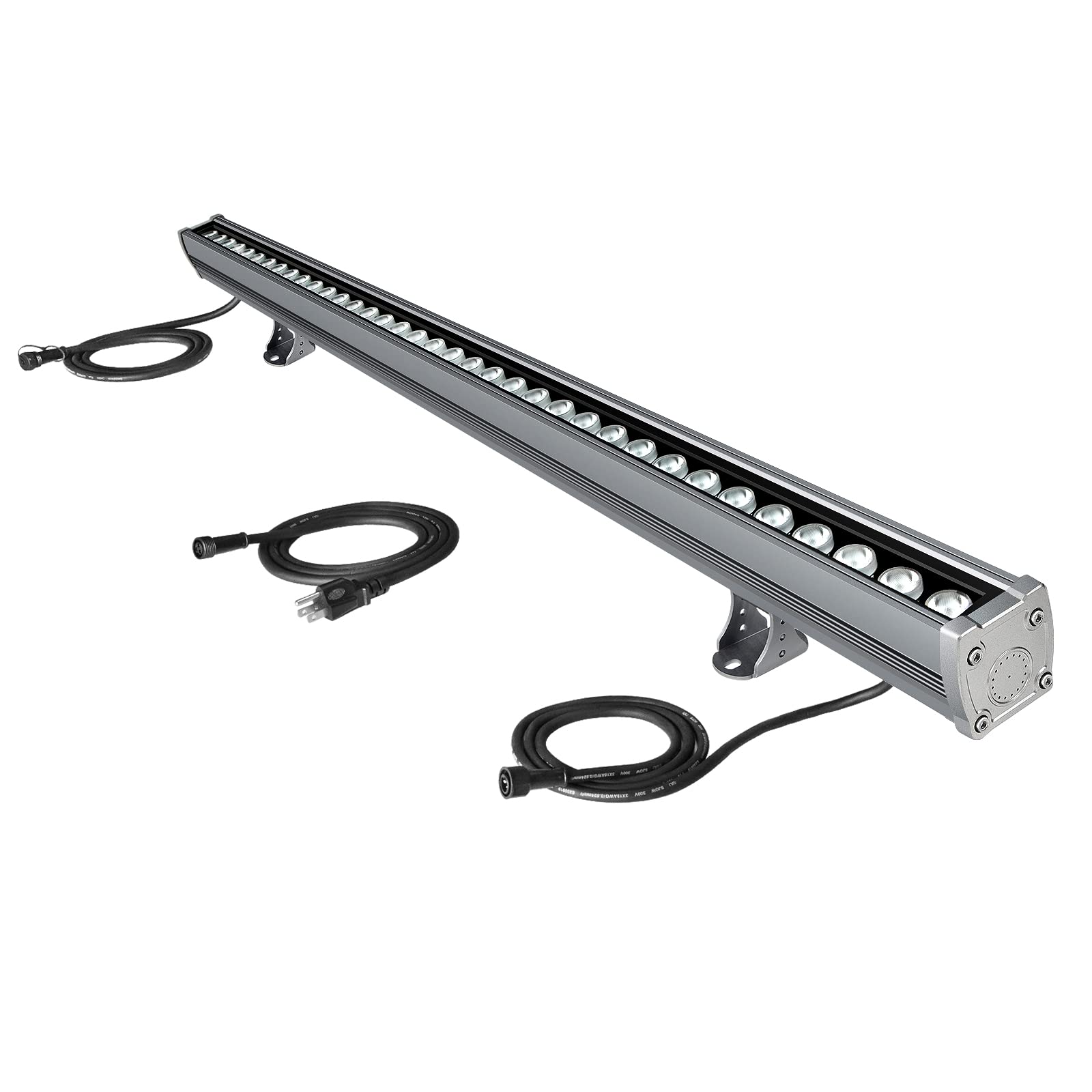 HakkaGrow 36W Linkable LED Wall Washer Light, 5000K Daylight Pure White, Outdoor Patio Light, 40 Inch 120V LED Light Bar, IP65 Waterproof Outdoor Lights for Landscape, Church, Patio, Yard, Garden