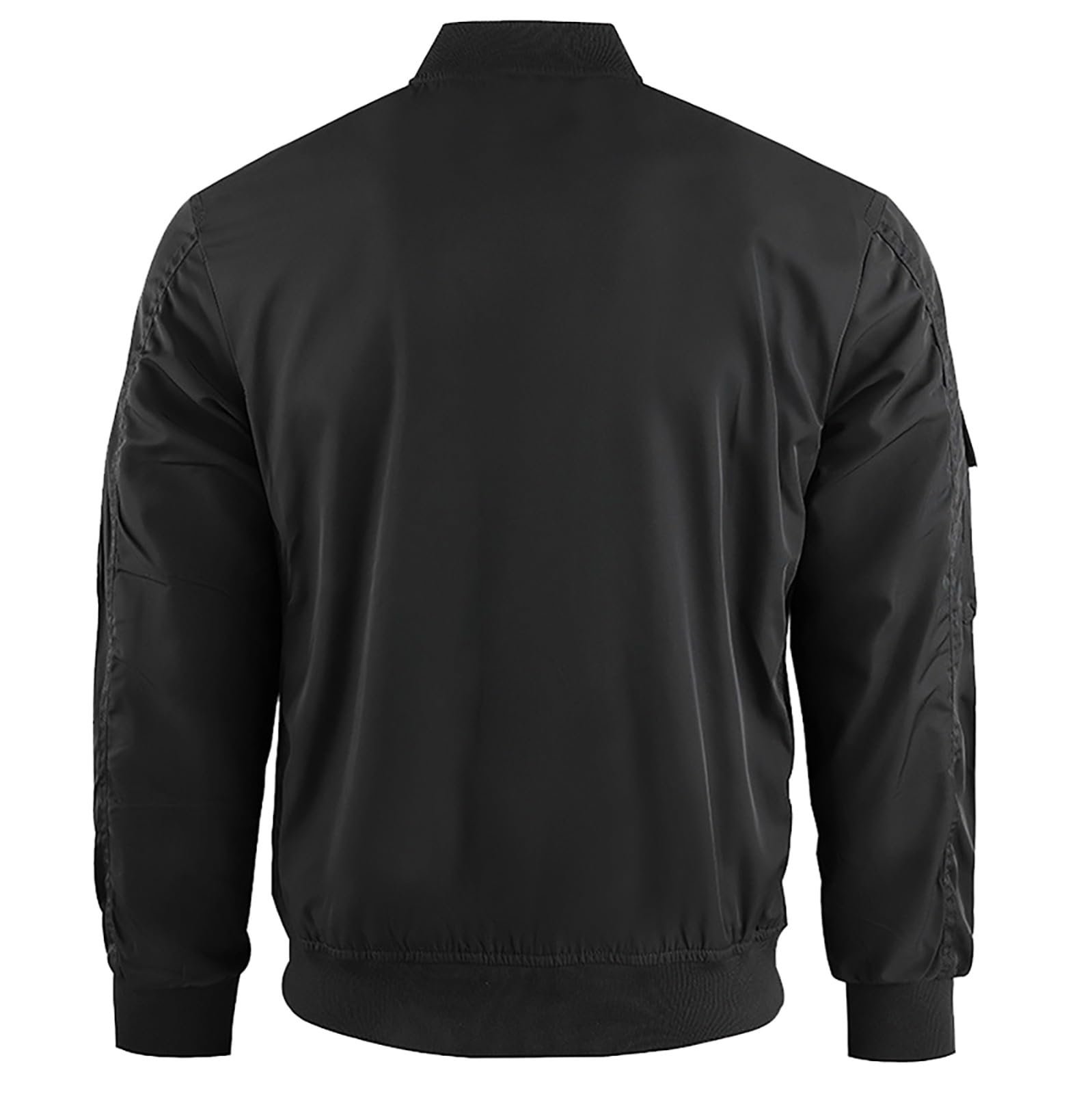 Generisch Jacke Herren Übergangsjacke Sportlich, Outdoorjacke Mit Vielen Taschen Und Full Zip Herbstjacke Große Größen Fliegerjacke Cargo Freizeit Arbeitsjacke Einfarbig Vielseitiger Herrenjacke