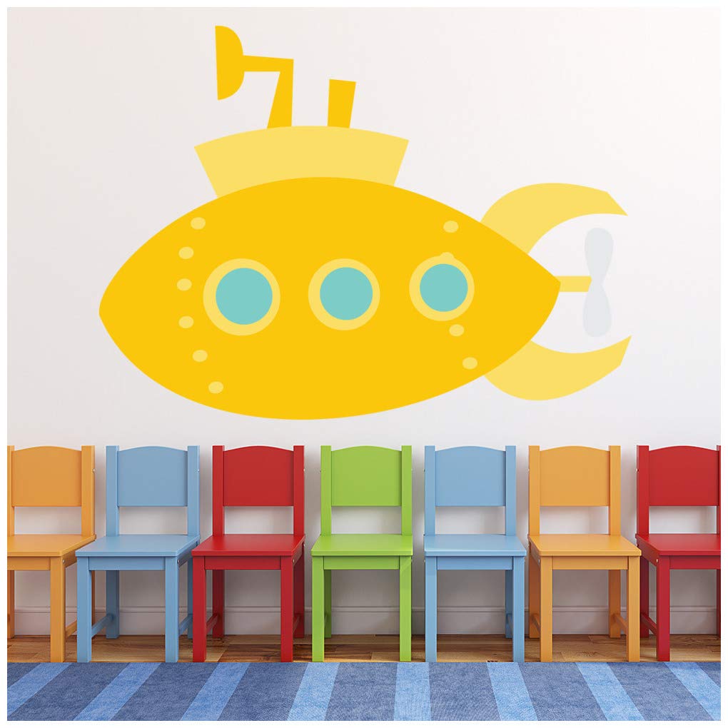 azutura Yellow Submarine Wall Sticker Wall Sticker available in 8 Sizes Digital — image 1