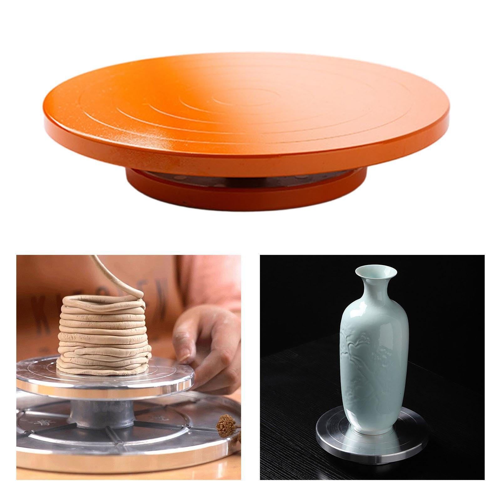 Manuale per tornio da scultura in ceramica per modelli artistici in ceramica fai da te, progetti artigianali, 15 cm, arancione , Arancia , 25 centimetri