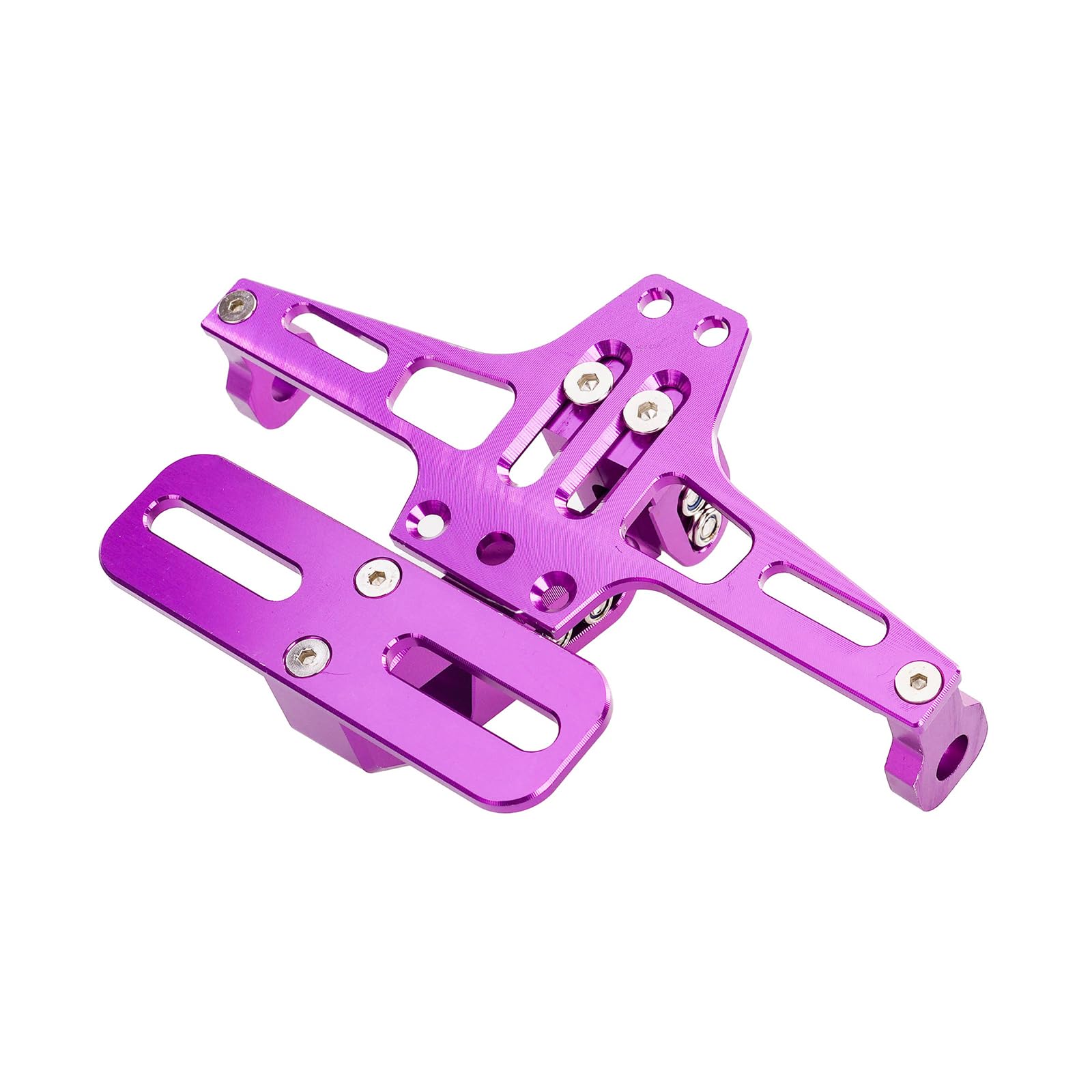 MYRFCSA Motorcycle License Plate Bracket, for Piaggio NRG 50 2023 Adjustable Holder Motorcycle Centre Mount License Plate Bracket,F