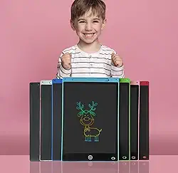 Lousa Mágica Infantil Digital LCD 8,5 Polegadas – Tablet de Escrita Colorida para Desenho, Educativa - Cores Sortidas