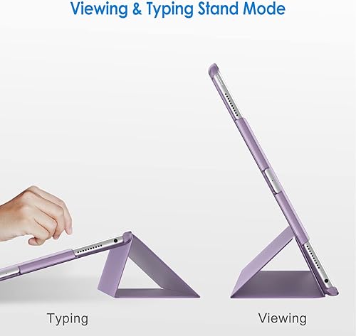 Miniatura 5 de JETech Funda para iPad Pro de 12.9 pulgadas (1 y 2 generación, modelos 2015 y 2017), encendido y apagado automático (morado claro)