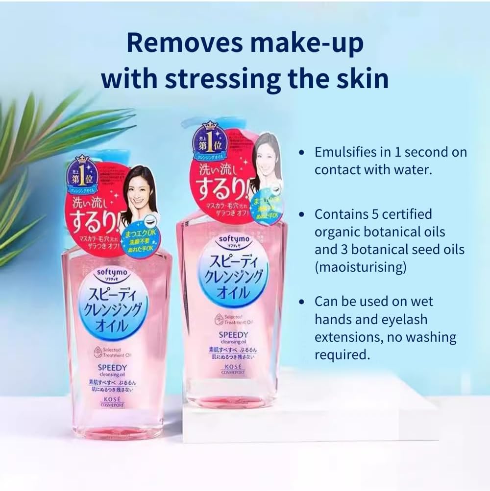 Speedy Makeup Remover Cleansing Oil for Softymo 240 ml