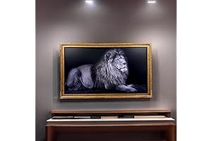 65 & 75 Inch TV frame for Samsung The Frame TV. Marble Gold Finish