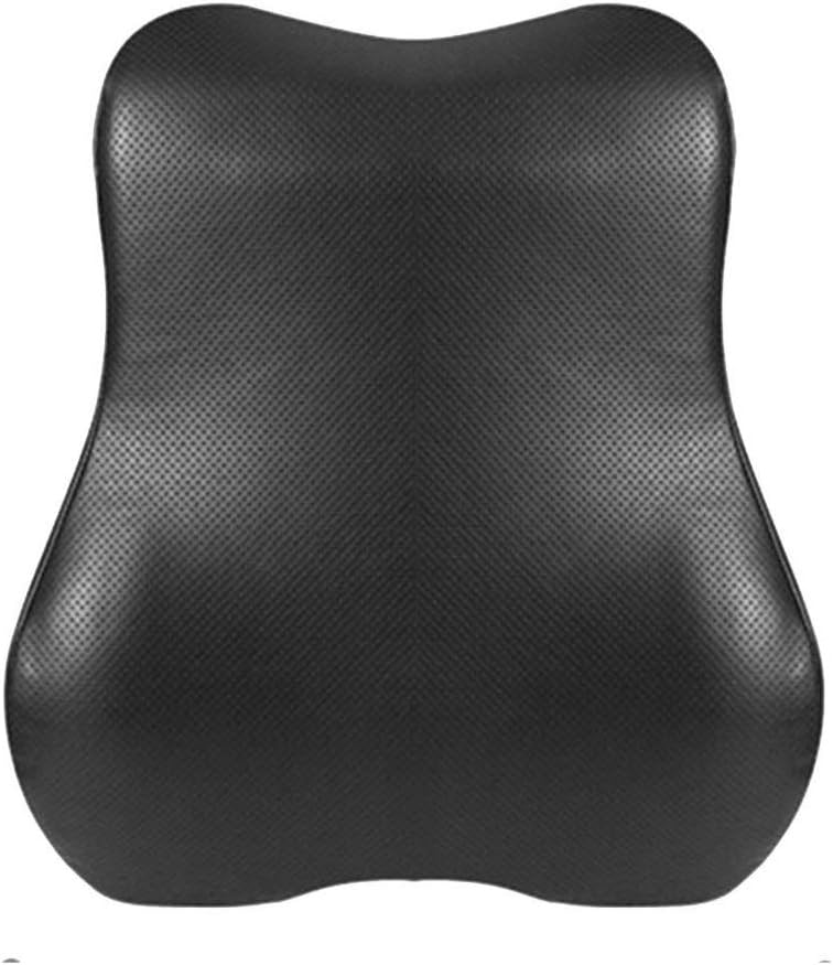 Lumbar Pillow- Memory Foam Back Cushion Lumbar Support Back Pillow Fits Car Sea Lower Back Pain Relief Black