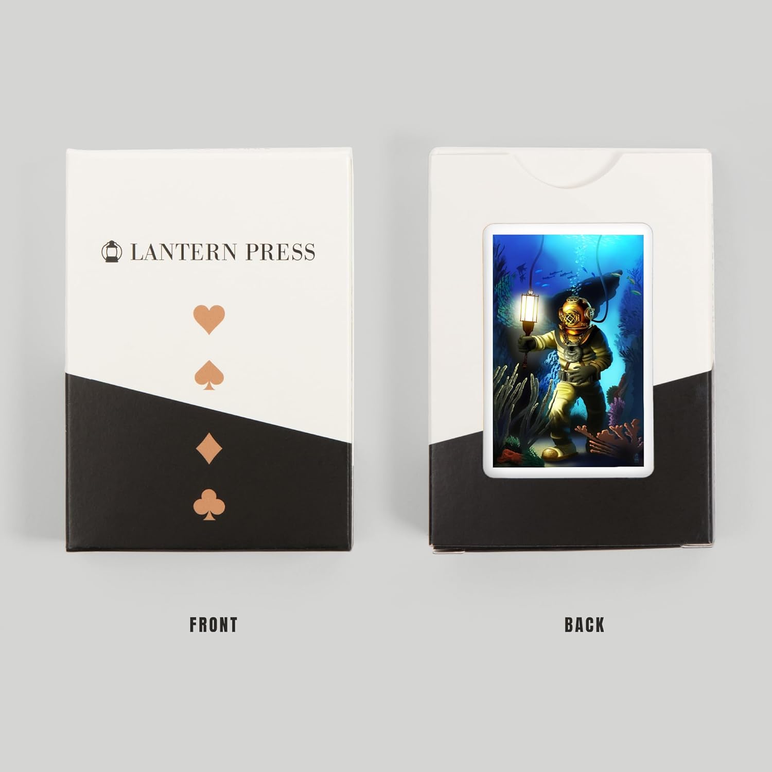 Lantern Press Diver Scene, 52 Playing Cards for Adults, Poker Size Card Deck