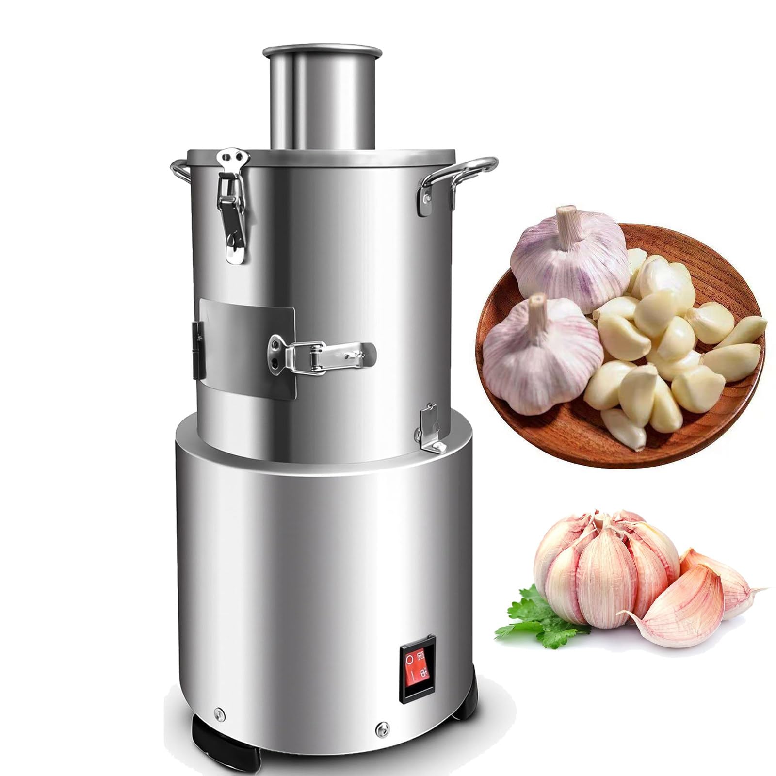 Gshshou Multicolor 30Kg/H 200W Electric Garlic Peeler, Stainless Steel Commercial