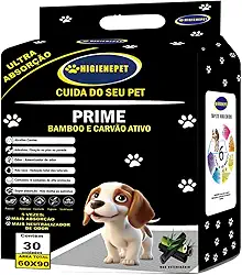 Tapete Higiênico P/cães 60x90 30unidades Prime Carvão Ativado-Bamboo Higienepet