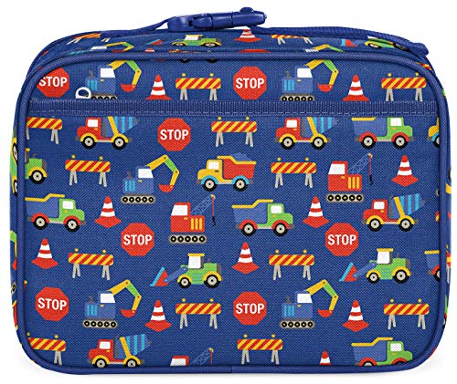 Simple Modern Kids Lunch Box For Toddler | Reusable Insulated Bag For Boys | Meal Containers For School With Exterior And Interior Pockets | Hadley Collection | Under Construction #TOP2