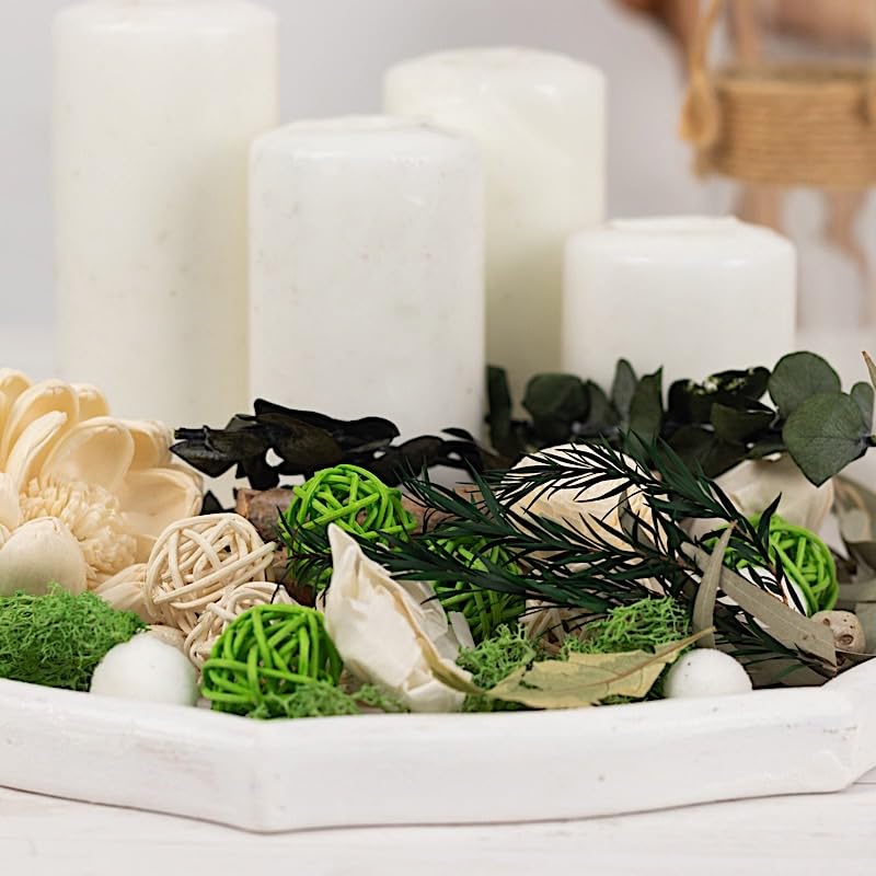 Dried Assorted Potpourri Vase Fillers with Vanilla Fragrance Oil Wedding Party Home Event Centerpieces Decorations Supplies