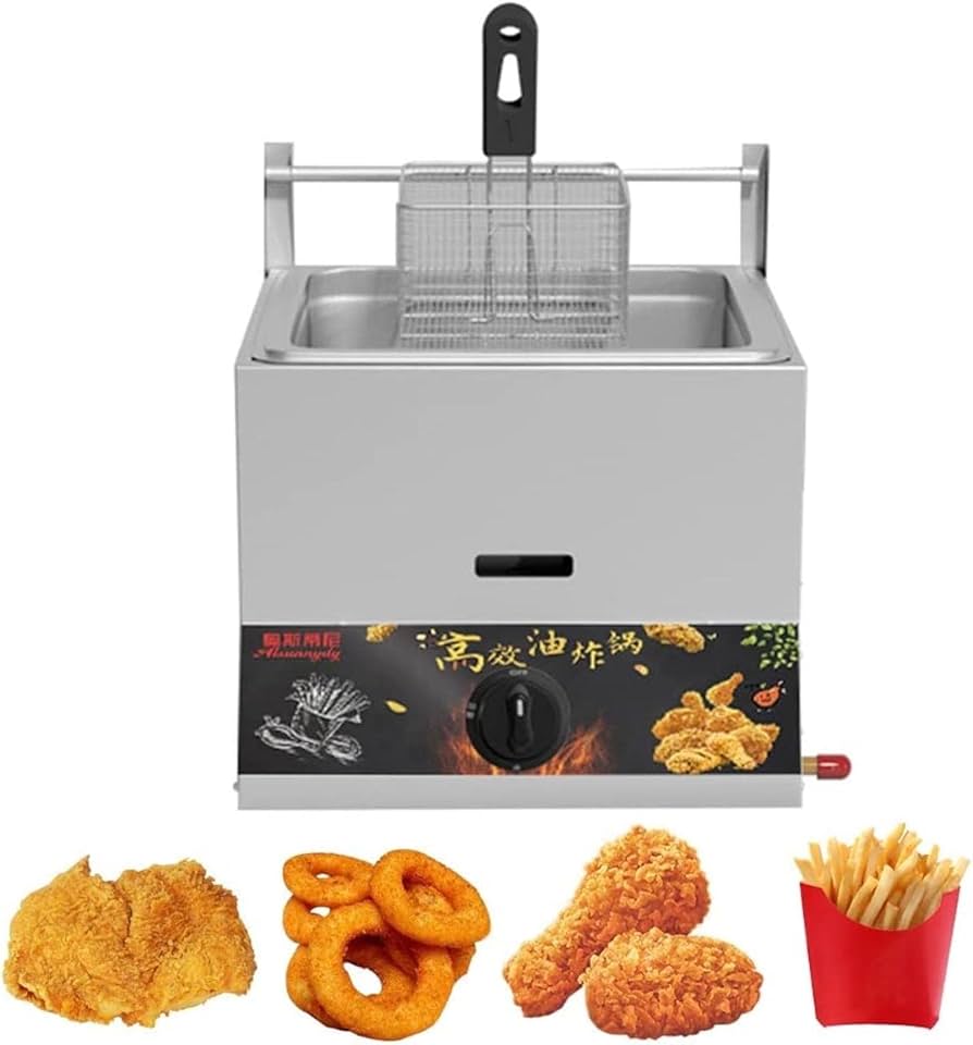 Amazon.co.jp: ガスフライヤー 11L/22L業務用大型タイプガス