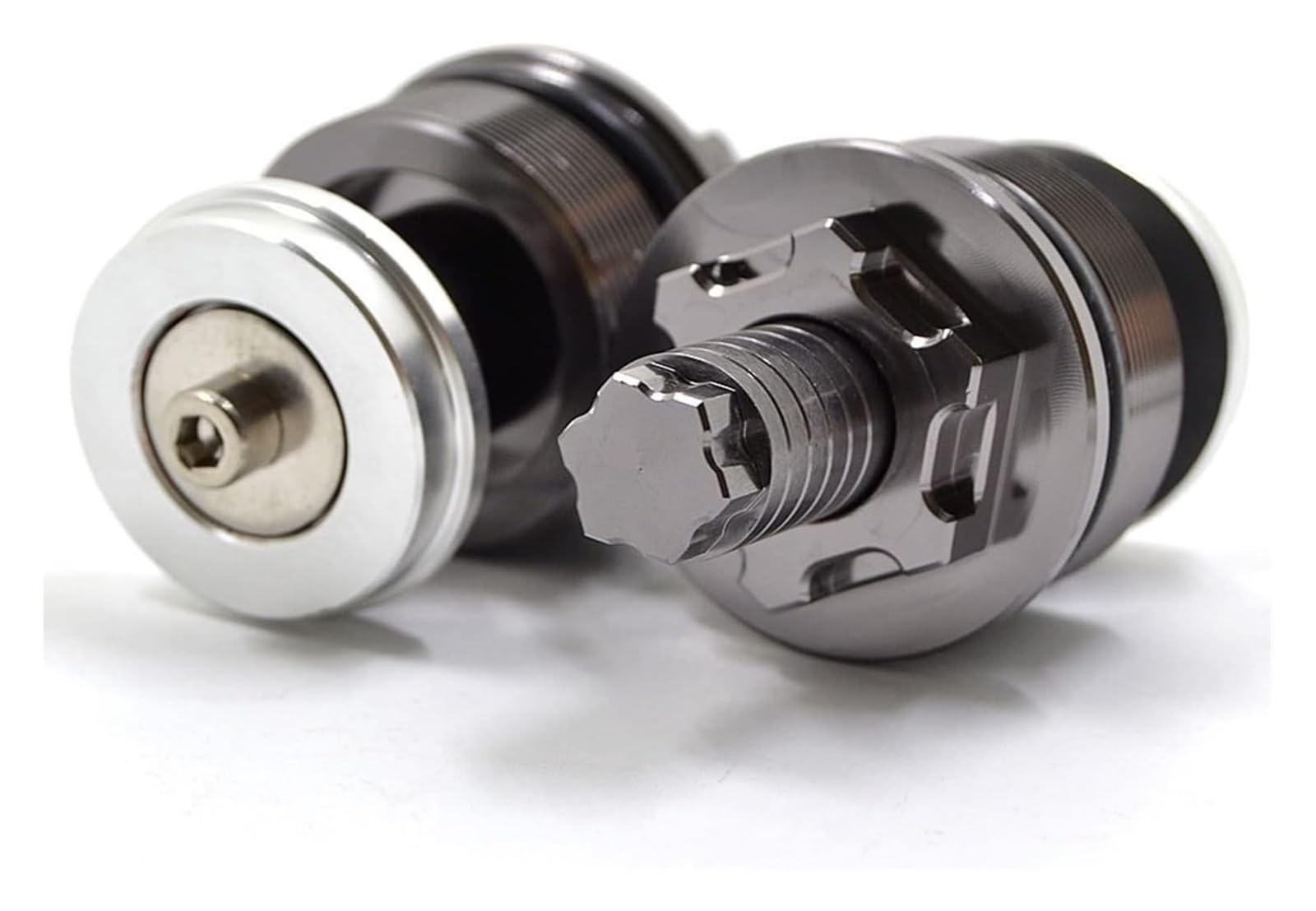Für Yamaha Yzf R25 2013-2018 MT07 MT 07 Vorderradgabel Vorspannungseinstellung Schrauben Kappenzubehör Vordere Stoßdämpferschraube Motorrad Front Stoßdämpfer(Titiuam)