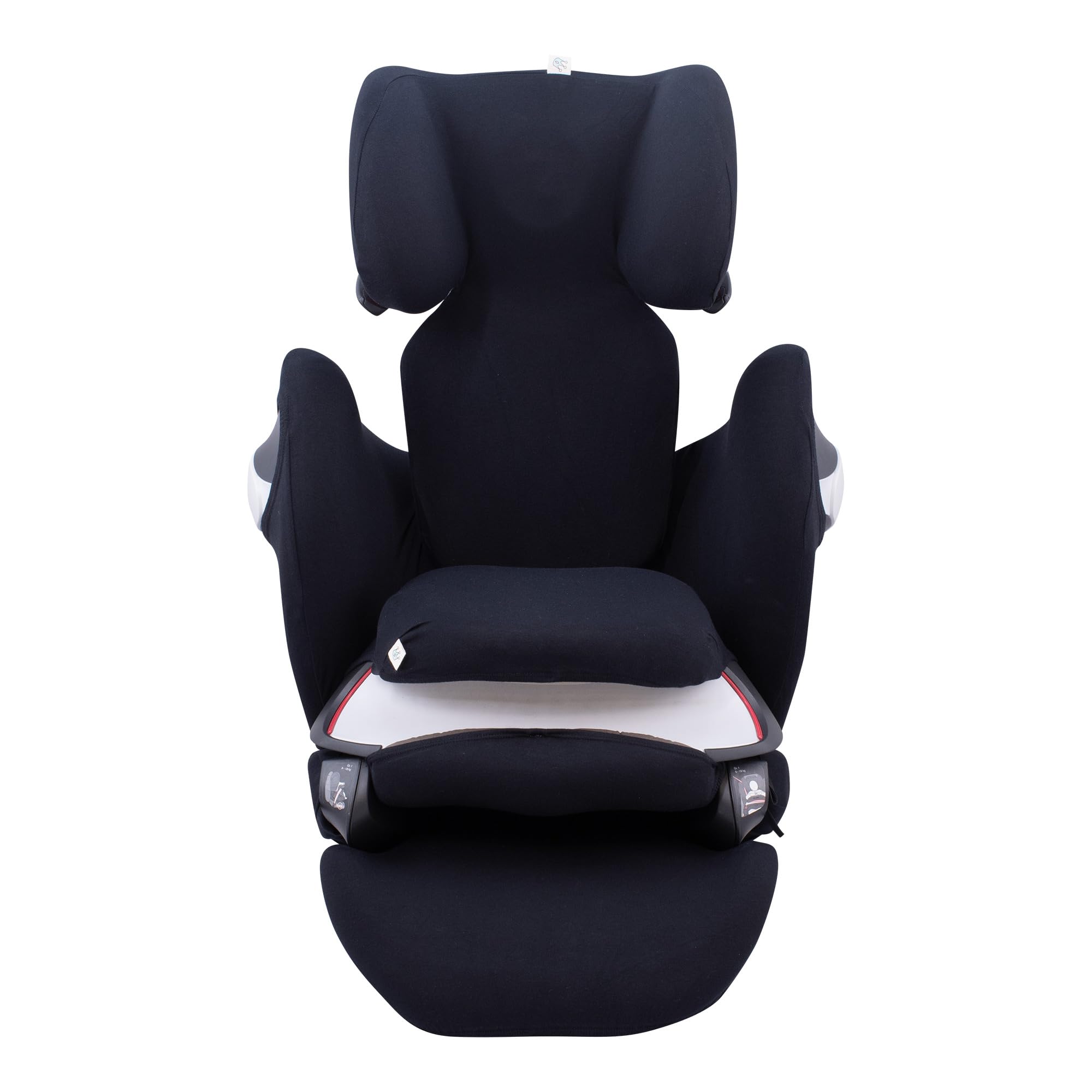 JYOKO Kids Housse pour siège Auto bébé en Coton Compatible avec Cybex Pallas M - S Fix y Pallas B - Fix (Black Series)