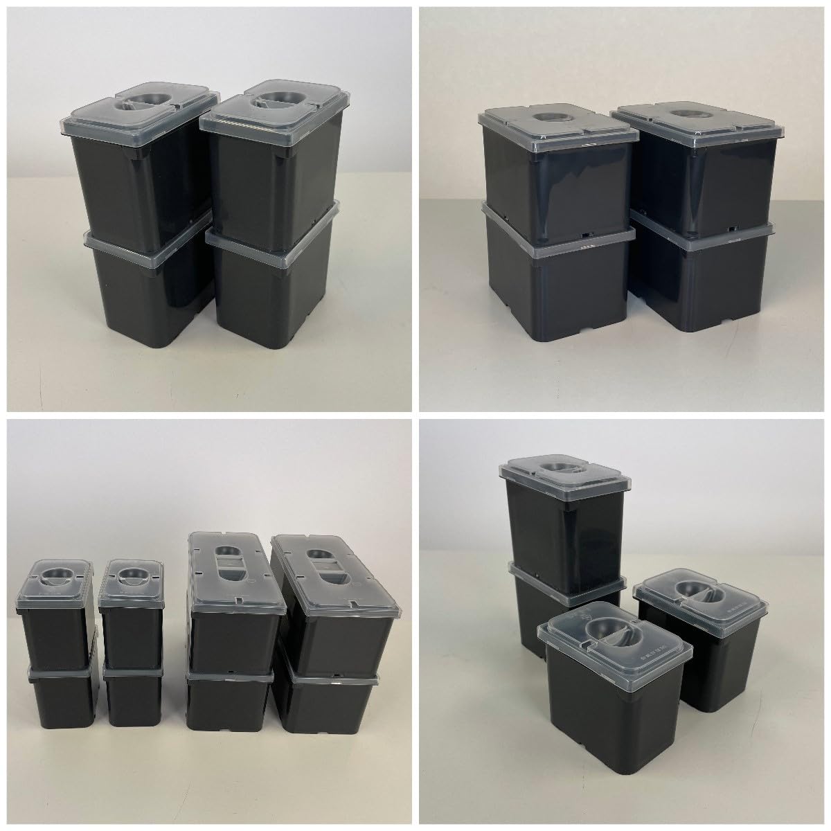 raaco Opbergdoos met Deksel - PA2/8-1 - Grijs, 5,4 x 7,8 x 7,2 cm, Kunststof Opbergdoos, Weerbestendig, Stapelbare Opbergbox voor Werkplaats en Garage