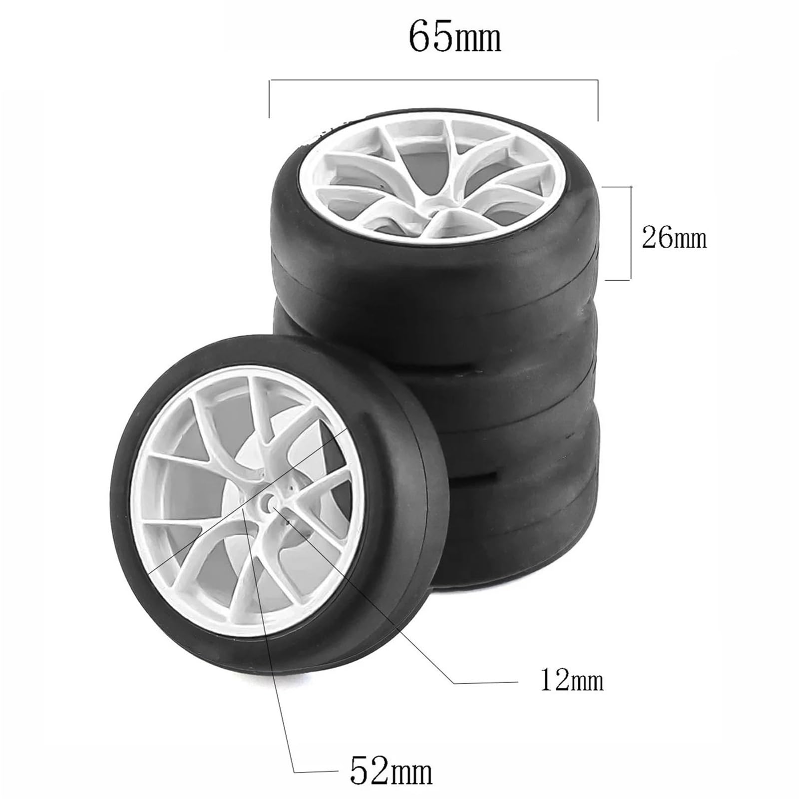 Für Tamiya Für TT01 Für TT02 XV01 PTG-2 Für Kyosho Für HPI Für HSP 1/10 Hard Drift Reifen Für RC-Drift Onroad-Touring Und Rennreifen RC Zubehör