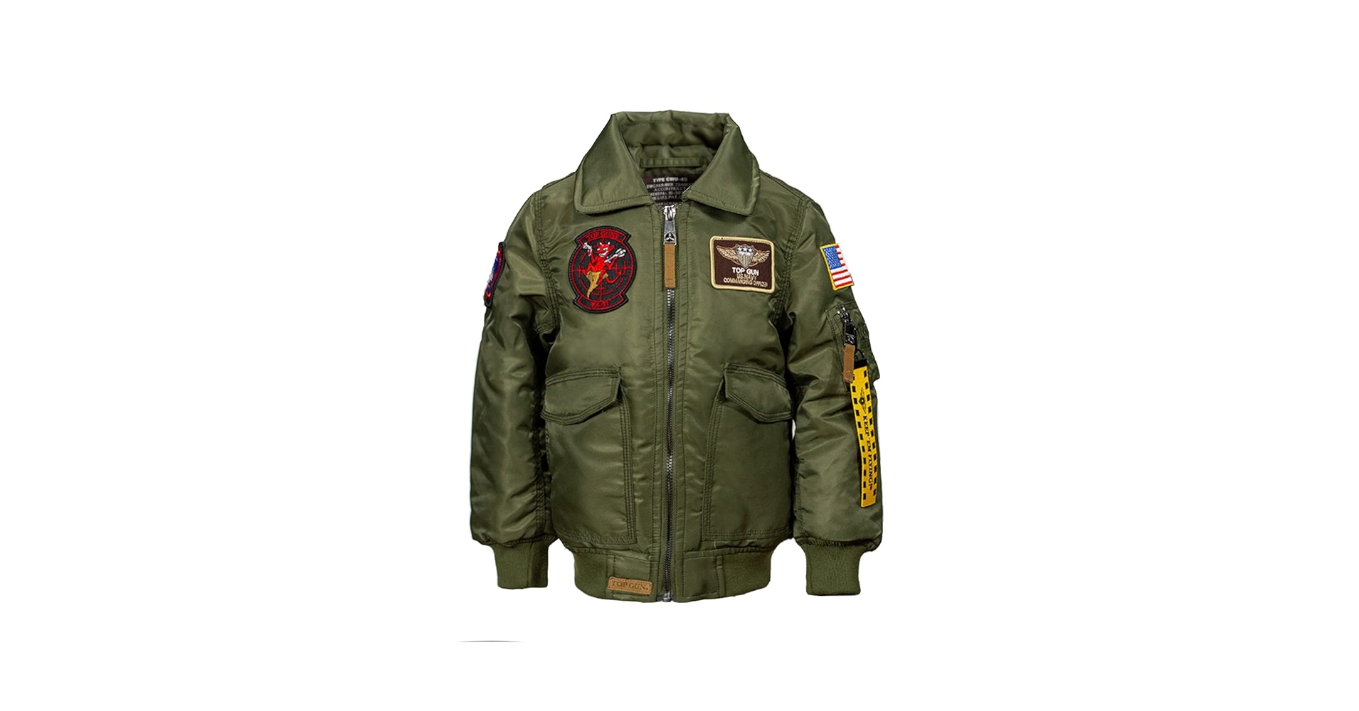 Amazon.com: Top Gun® Kids CWU-45 Flight Jacket (Olive, 2T