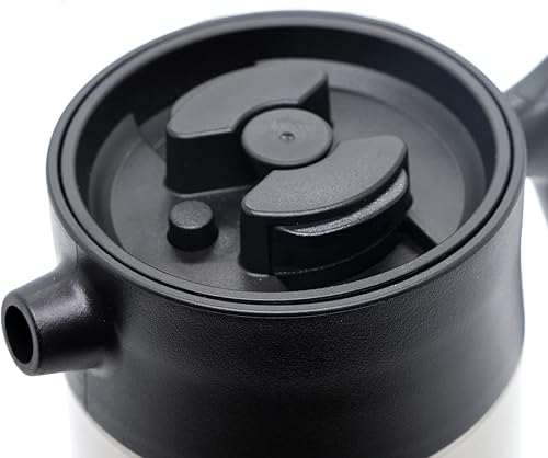 Miniatura 2 de Cafetera de prensa francesa, prensa de café aislada de 32 onzas con mango de grano de madera, gran capacidad, té, espresso y cerveza fría, acero