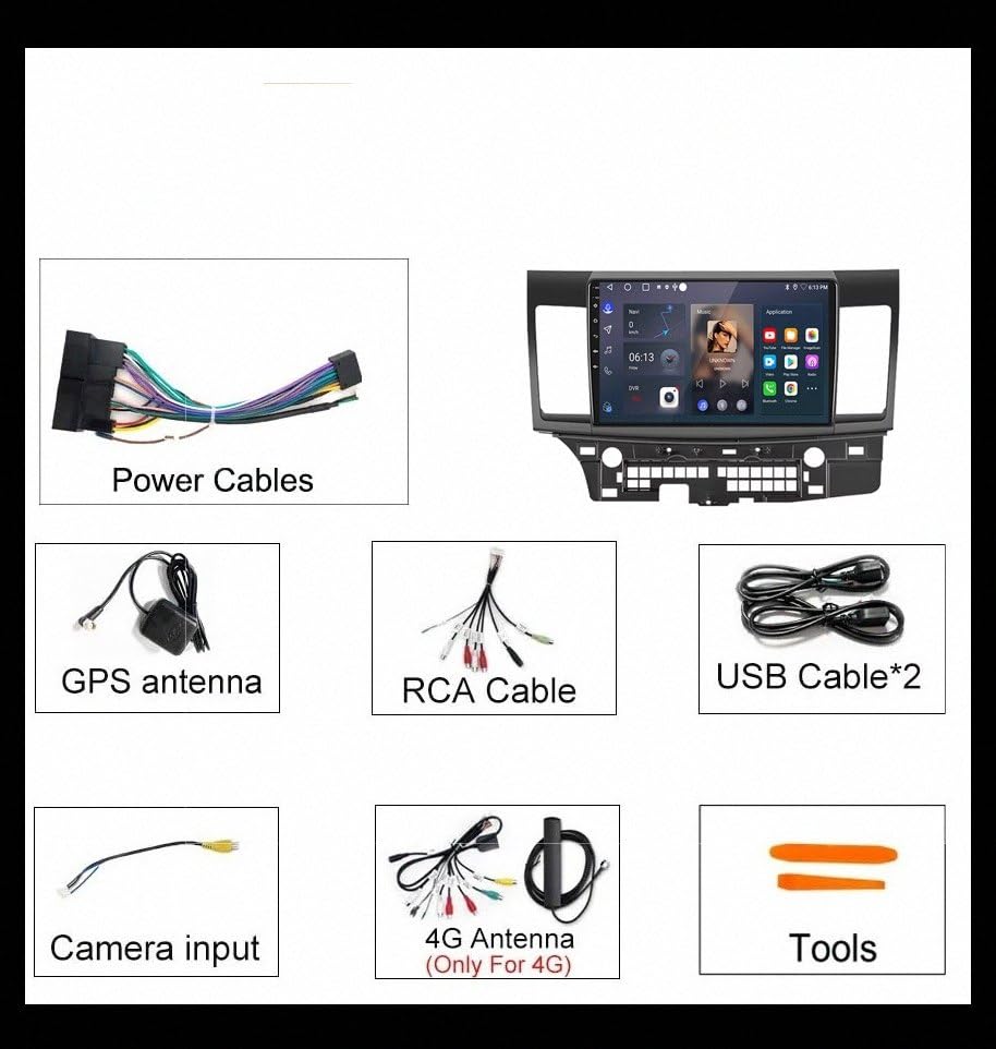 GPS Camping Car pour Mitsubishi Lancer Android sans Fil