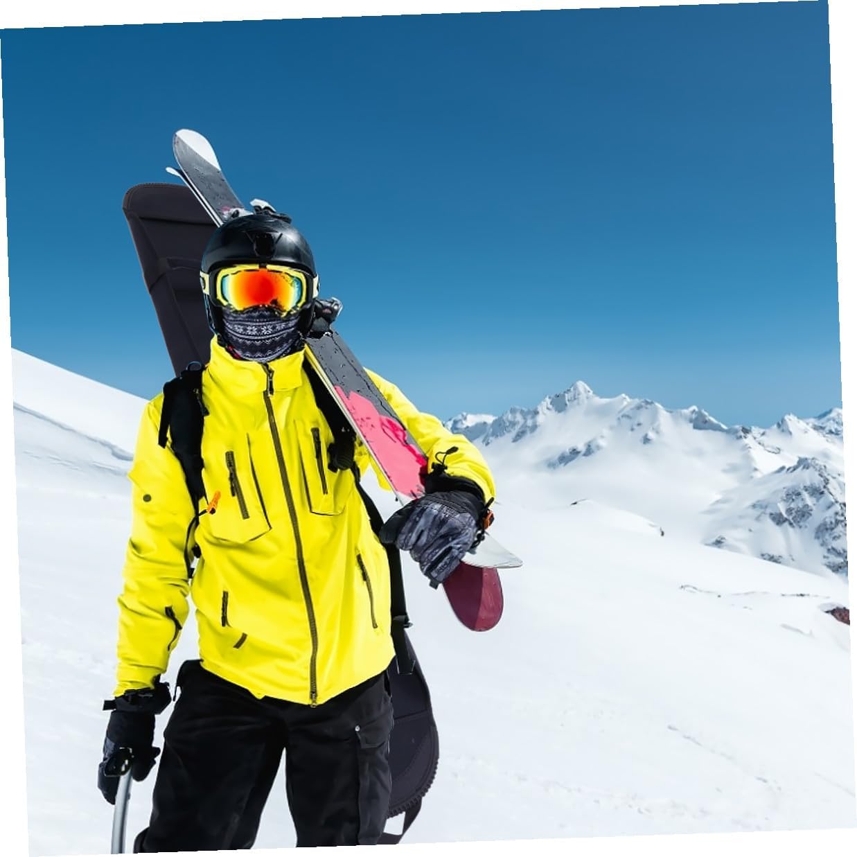 Amosfun Lightweight Snowboard Bag and Ski Cover with Padded Protection, Sturdy Snowboard Storage Backpack for Travel and Winter Sports