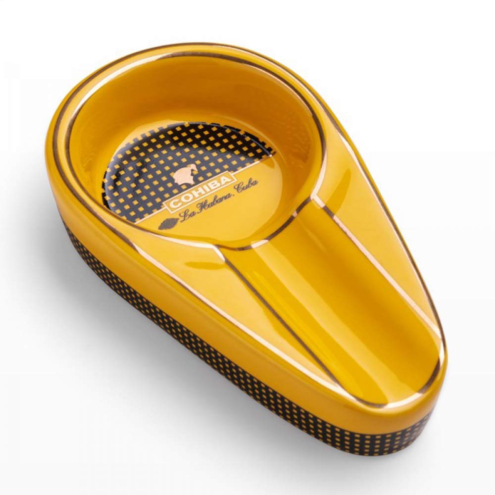 Cigar Ceramic Ashtray Single Cigar Holder Ash Slot Tobacco Cigarette Smoking Ash Tray for Cohiba Gift Portable Car Accessories