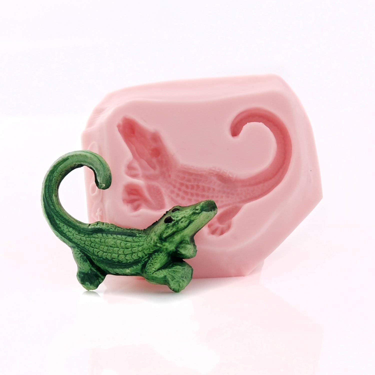 Small Alligator Silicone Mold Food Safe Fondant Chocolate Candy Resin Clay Craft Jewelry Mold