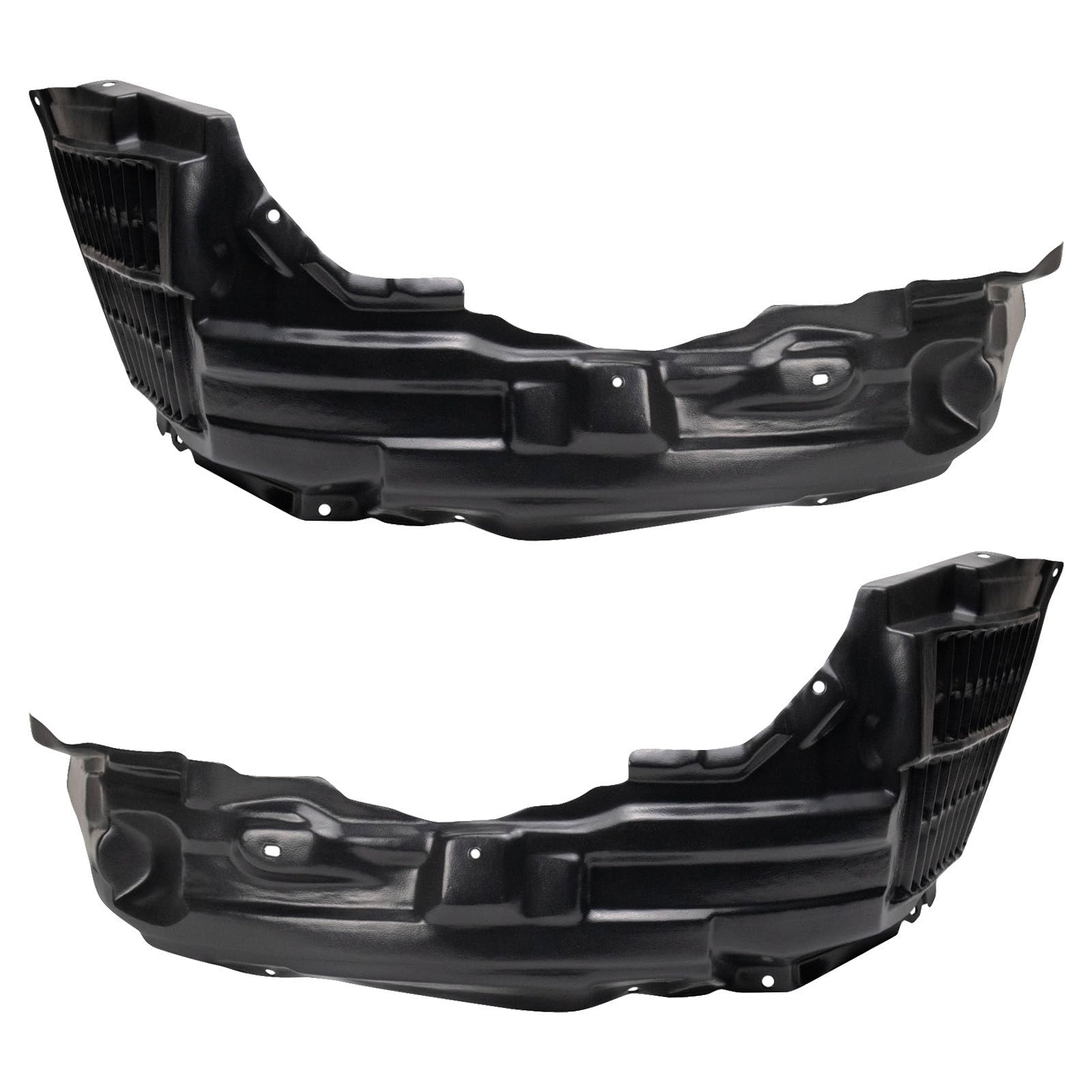 TRQ Front Inner Fender Liner Set | For 2010-2015 Mitsubishi Lancer MI1248131 MI1249131