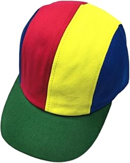 Kids Baseball Cap Brightly Rainbow Color Top Cap UV Protection Sun Hat for Boys Girls Ages 4-10