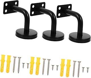 OSALADI 3 Pcs 1 Armrest Bracket Kickstand Stainless Steel Handrail Brackets Wall Mount Wall Bracket Hardware Brackets Handrail Holders Multipurpose Handrail Brackets Stair Rail Brackets