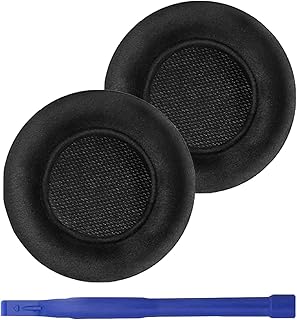 Virtuoso RGB Upgraded Noise Cancelling Foam Earpads Almofadas de ouvido de veludo bastante conforto para Corsair Virtuoso XT/Virtuoso RGB/Virtuoso RGB sem fio SE fones de ouvido, espessura adicionada fones de ouvido (preto)