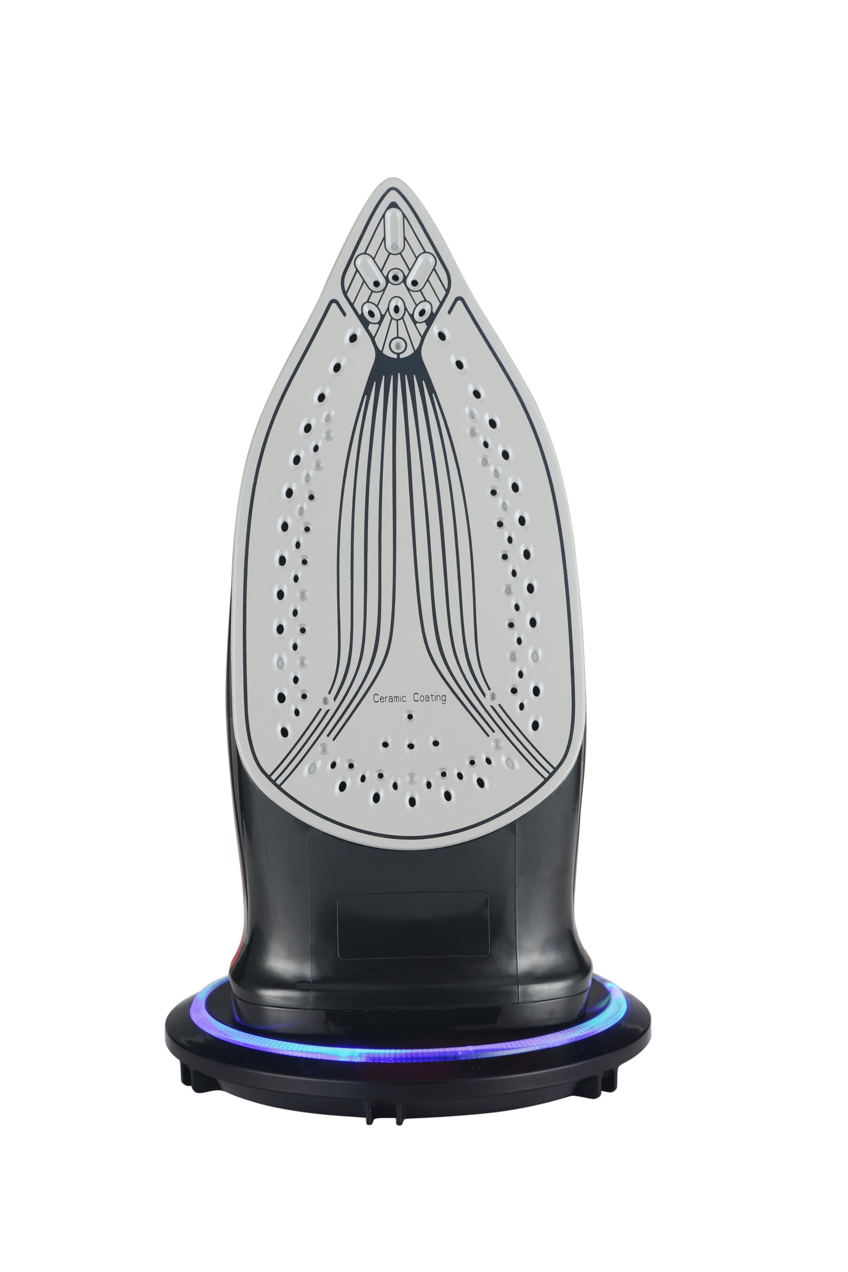 SENYA - Fer à Repasser Vapeur Sans Fil, Débit Vapeur 35 g/min, 2400W Semelle en Céramique, Défroissage Vertical Rouge Simple Move V2