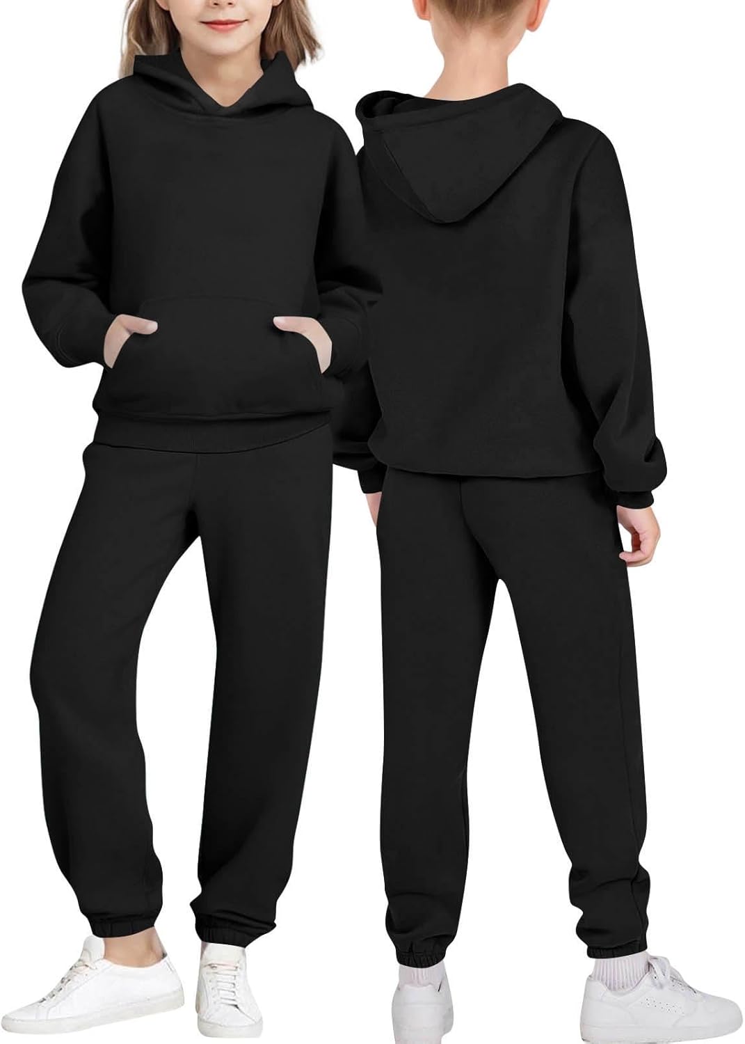 Custom Sweat Suits for Teen Girls Your Own Design Text/Photo/Image/Logo Personalized Winter Fleece Hoodies Sweatpants - Image 2
