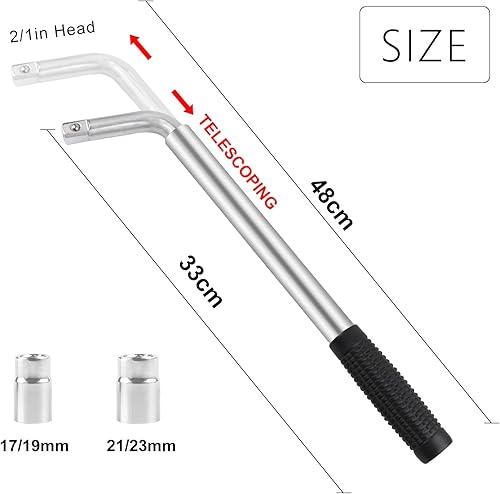 Miniatura 3 de CPROSP Kit de gato de coche con manivelallavellave de oreja, gato de elevación de tijera Max 2.5T para AutoSUVMPV, Gato para Carro con bolsa