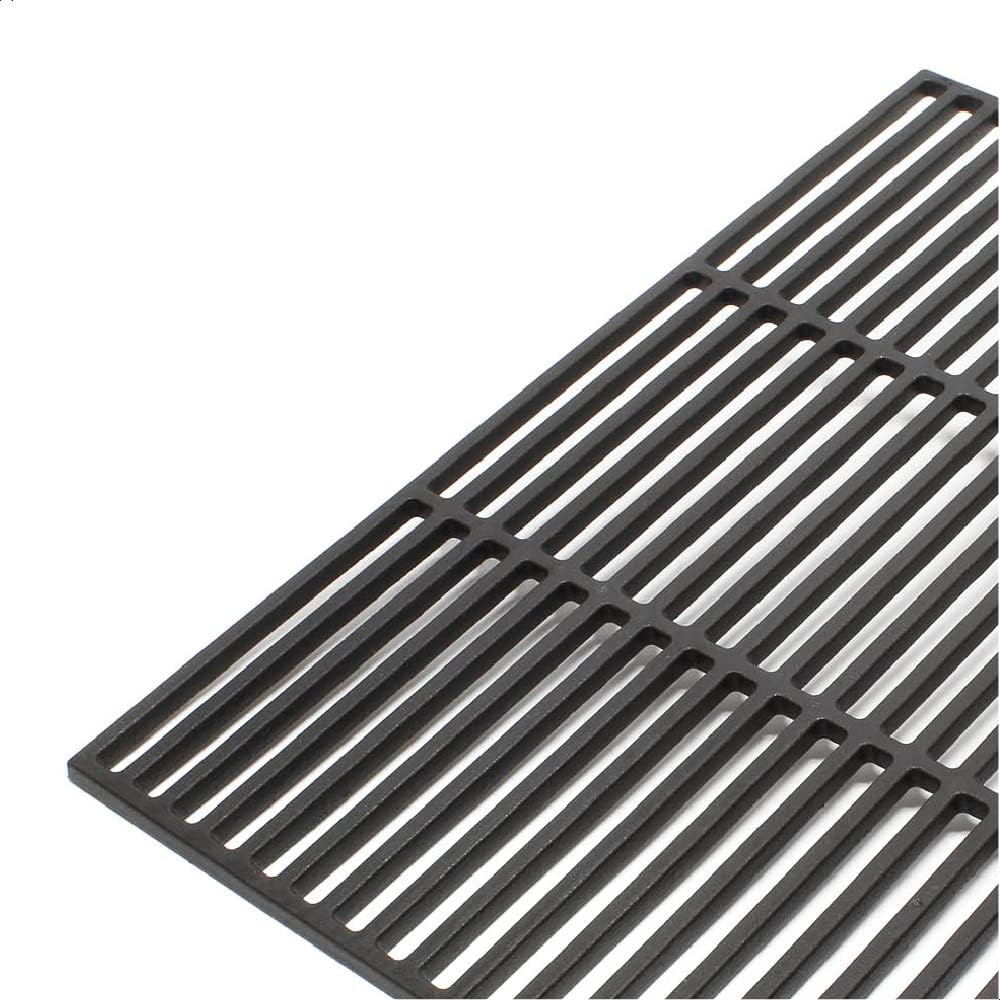 Griglia rettangolare in ghisa 54 x 34 cm per barbecue a carbone e a gas Griglia rettangolare in ghisa 54 x 34 cm per barbecue a carbone e a gas
