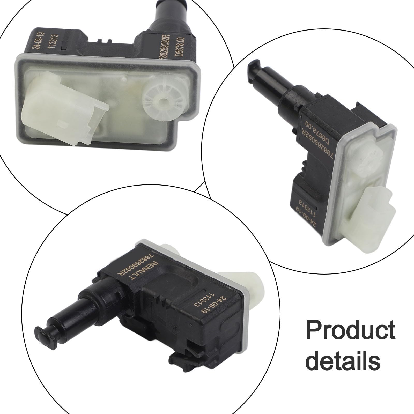 FUBESK Combustible para actuador de bloqueo de tapa de tanque 3008 5008 508 C5 9810871780 788269092R para motor de conductor de plástico negro