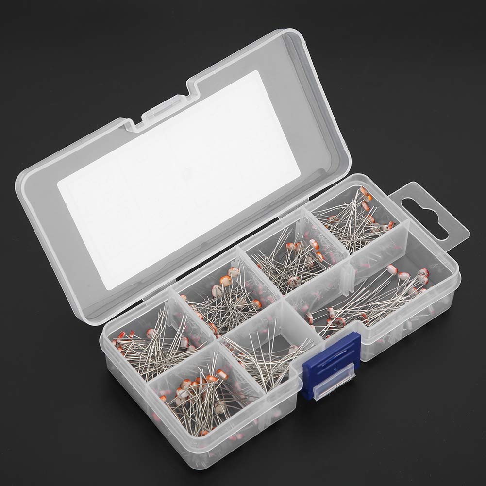 KIMISS Kit Fotoresistenza 175 Pezzi - GL5506 GL5516 GL5526 GL5528 GL5537 GL5539 GL5549 per Progetti di Elettronica Fai Te