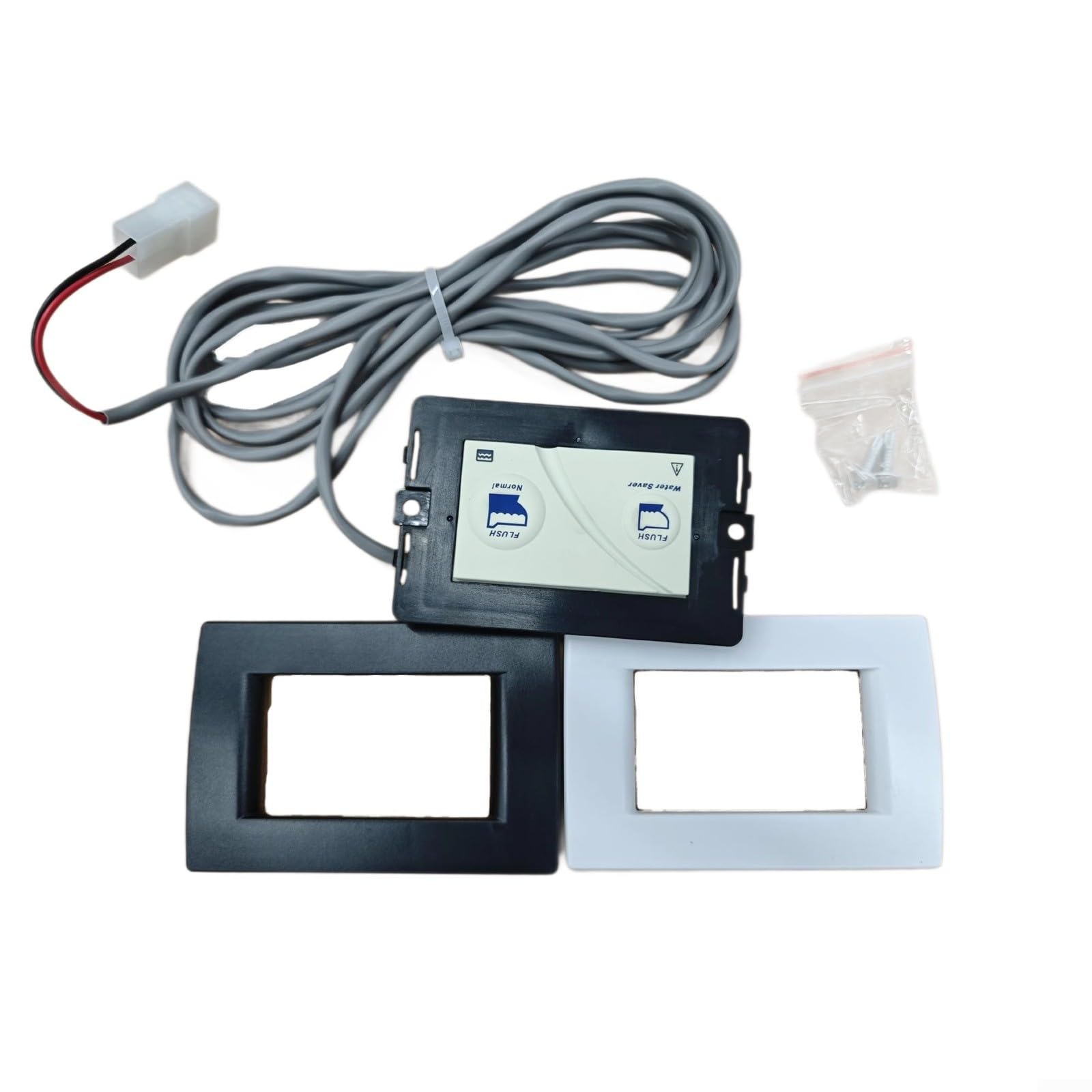 1 interruttore da parete 36387 per Thetford RV WC Silence Plus, pannello di controllo a pulsante in plastica, parte di ricambio per riparazione camper bagno