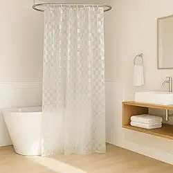 Cortina Para Box Banheiro Pvc Antimofo Flexível 1.40mx2.00m