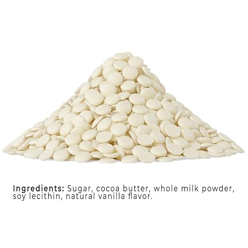 Miniatura 9 de Cambie Chocolate blanco belga Couverture 28%  Callets blancos belgas  Para chefs pasteleros, chocolateros y panaderos caseros  Empaquetado fresco en