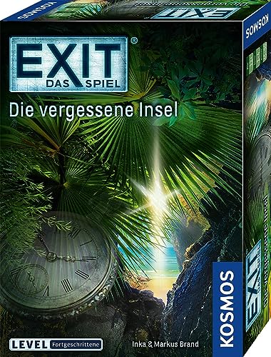 Kosmos 692858 EXIT - Das Spiel - Die vergessene Insel, Level: Fortgeschrittene, Escape Room Spiel, EXIT Game für 1-4 Spieler ab 12 Jahre, EIN einmaliges Gesellschaftsspiel