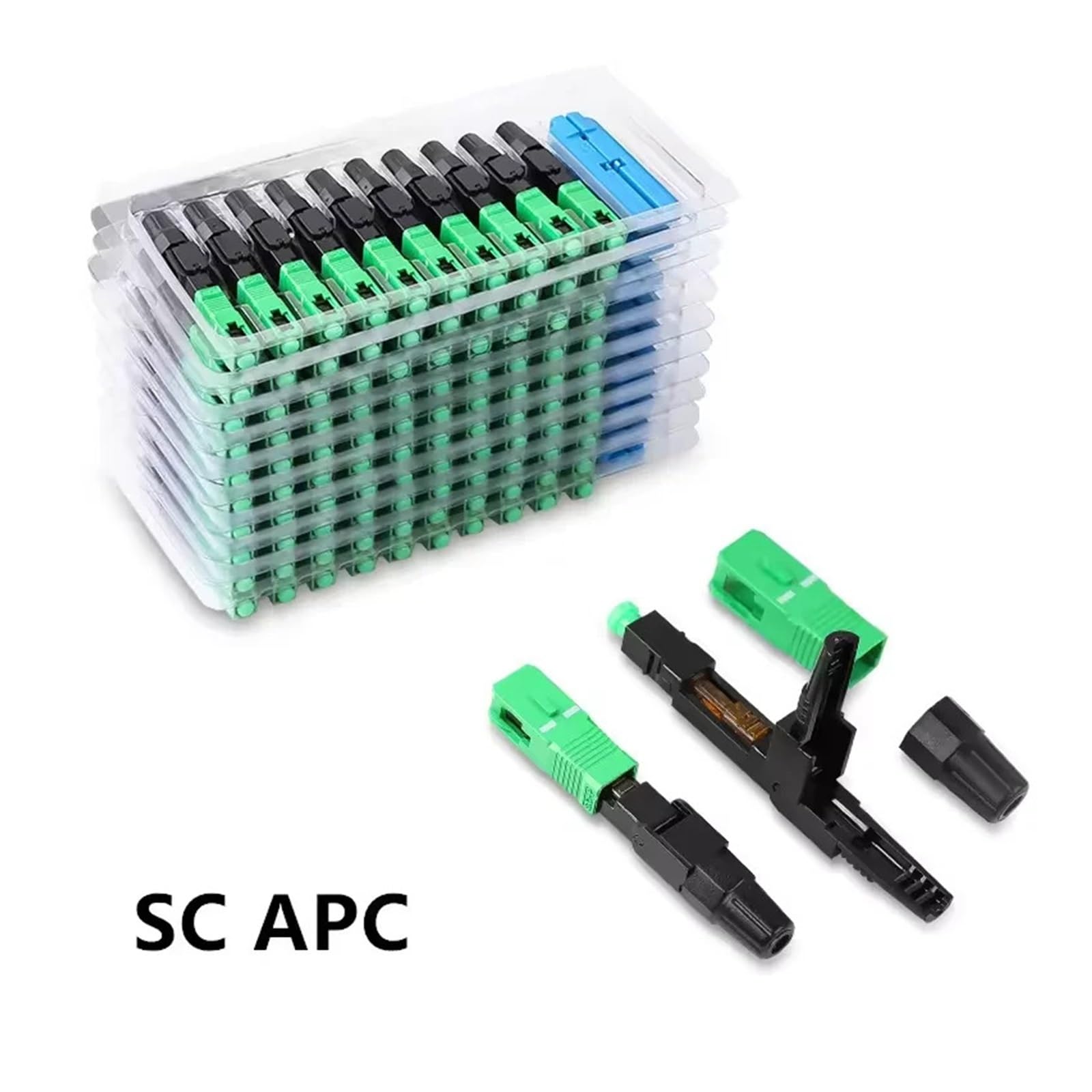Épisseur de Fibre Optique SC 20PCS APC Fibre Optique Rapide SM