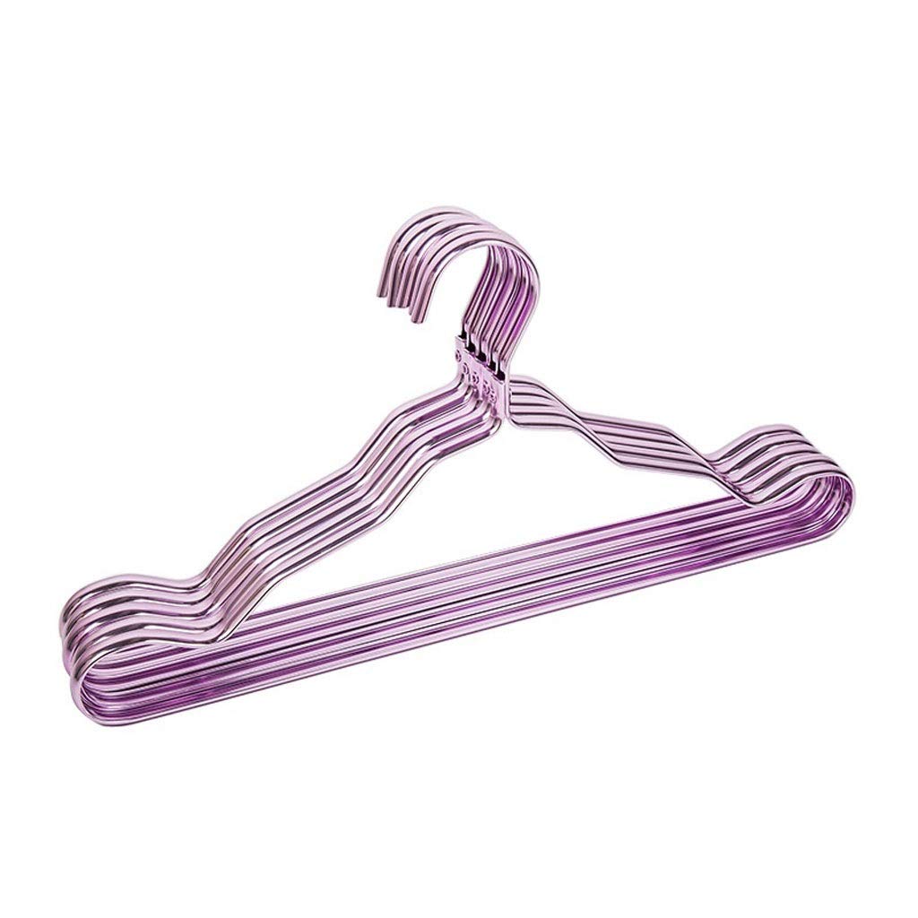 MOBYGKFY 5pcs Metal Hangers for Clothes Hooks Home Aluminum Alloy Anti-slip Drying Rack Thicken Windproof Underwear Belt Coat Hanger(3-pack)