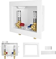 Vista 11 de Paquete de 1 caja de salida para lavadora GUOFIS con martillo de acero inoxidable, caja de lavado PEX con diseño de drenaje central y lateral