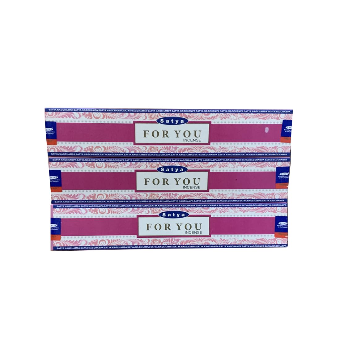 Giftlocaluk Custom-Like Blend Of Jasmine, Vanilla, And Sandalwood Satya For You Incense Sticks - Calming Floral Scent For Self-Care, Relaxation & Comfort For Mindful Living & Festive Home Fragrance With Plastic-Free Dispatch - 3 X 20 Sticks