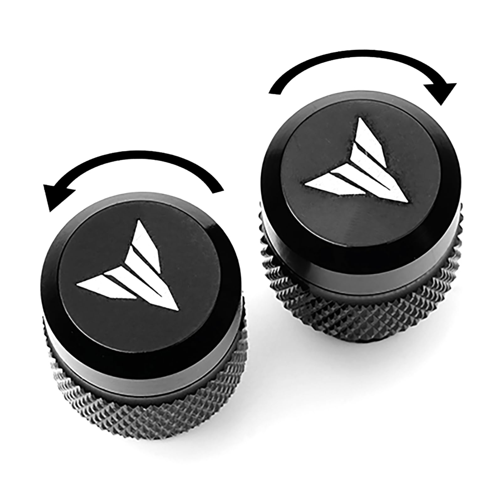 MOWOK 2pcs M10* 1.25 tornillos tapón agujero espejo retrovisor motocicleta para Yamaha MT 07 09 25 MT07 MT09 MT10 SP MT25 FZ09 FZ07 (negro)