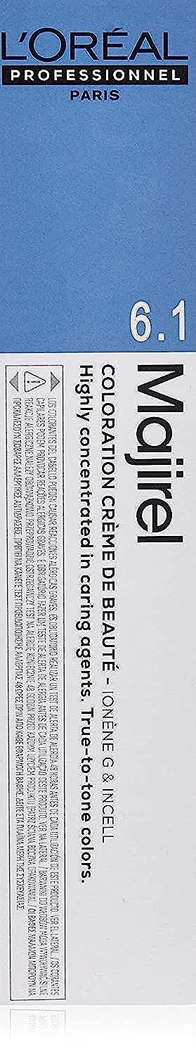 L'Oréal Professionnel Majirel Cool Inforced Permanent Hair Colour, No. 6.1 Dark Blonde Ash, 50 ml