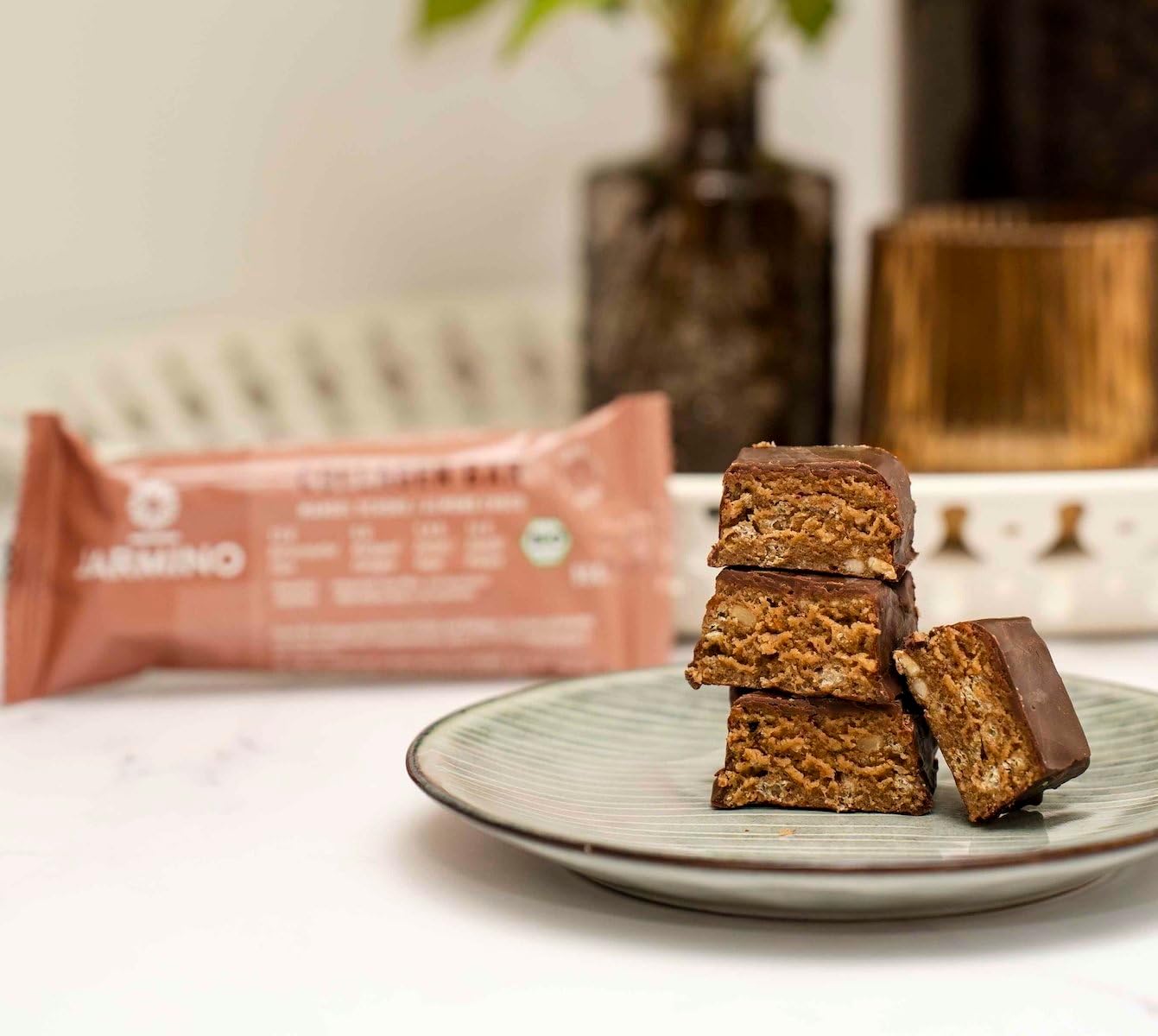 Barres Protéinées Collagène Amande Chocolat, Sans Huile de Palme, 12 Unités